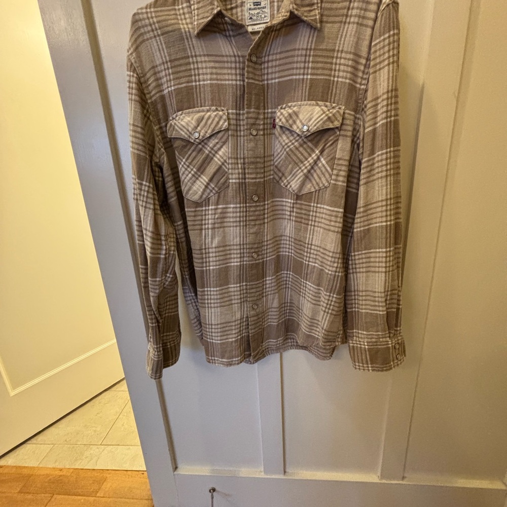 Plaid Levis Western relaxed Button-Up Shirt